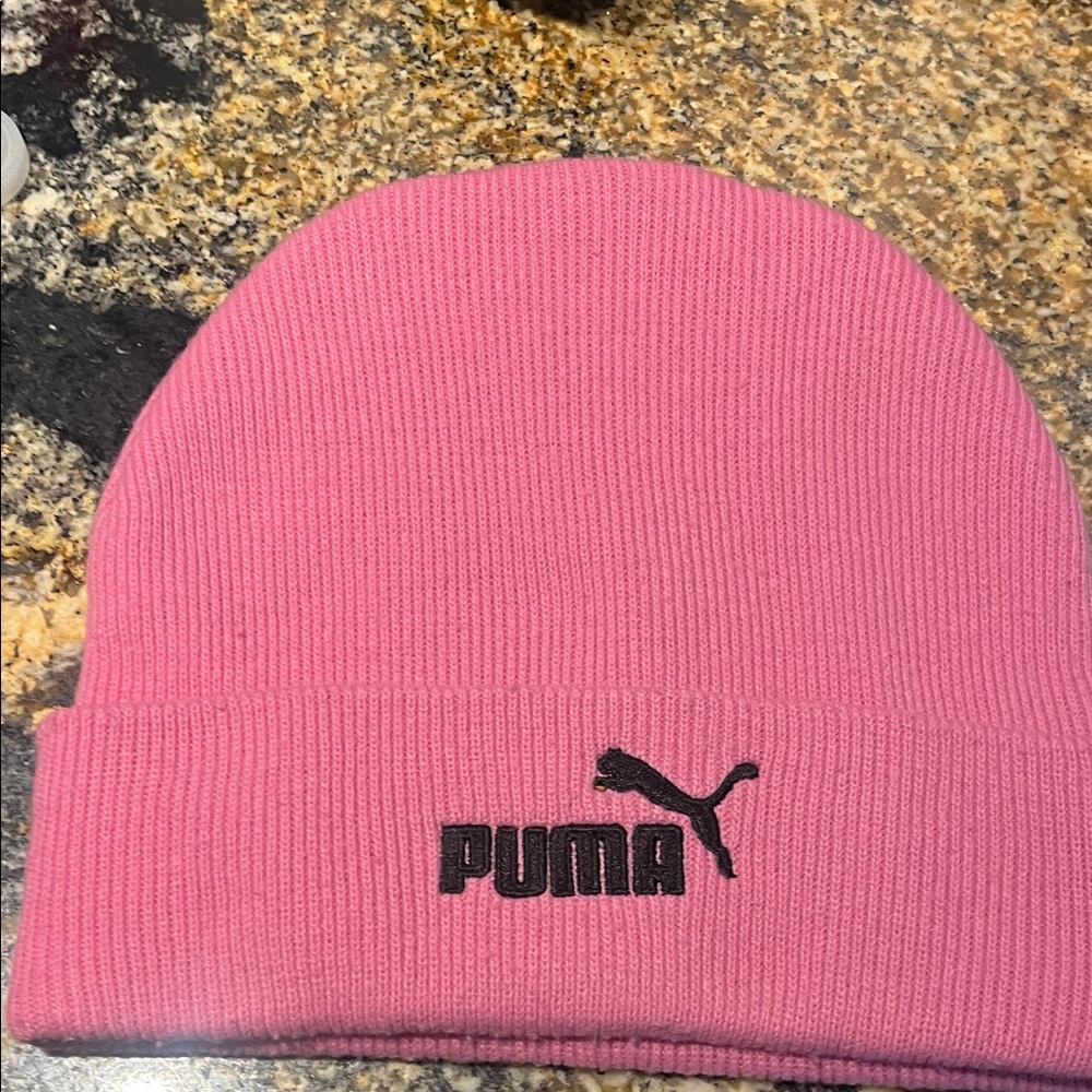 Puma Vibrant Pink Knit Beanie